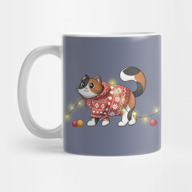 Festive Calico Cat by Meowrye